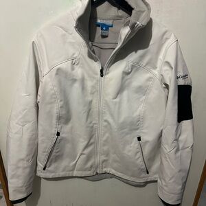Columbia Titanium White and Black Jacket